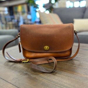 Vintage Coach City Bag in British Tan